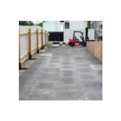 Plaque de protection de sol en matière recyclée - Sodimar - écologique - haute flexibilité - 0,86 m²