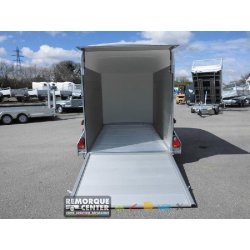 Remorque fourgon en aluminium avec porte latérale - DEBON C500XL ROADSTER - PTAC : 2600 Kg - Référence : FOURGON_C500XL_ALU
