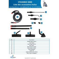 Steambio 4000 - nettoyeur vapeur professionnel - 7.5 bars : 3500 w
