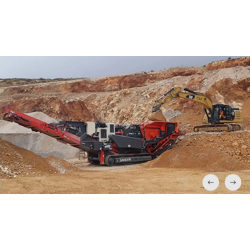 Concasseur à percussion sur chenilles de grande taille - Technologie Prisec - Sandvik QI442 HSI