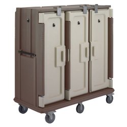 Chariot de distribution plateaux repas - adapté aux environnements haute sécurité - capacité 30 plateaux
