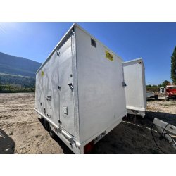 JCR Remorque cabane de chantier 2 essieux JCR 243DFRD