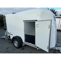Remorque fourgon en polyester DEBON - CARGO 1300 Blanche - PTAC : 1300 Kg - 295x152xH170 cm - Reference -FOURGON_CARGO_1300_BLANC