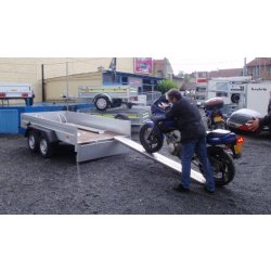 Remorque pour 2 motos - Humbaur - HA 132513/1385 - 303x150x35 cm - PTC jusqu'à 1300 kg