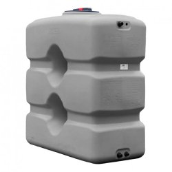 Cuve 800l Aérienne De Récupération D'eau - Réservoir Compact Gris - Elbi Cpn800