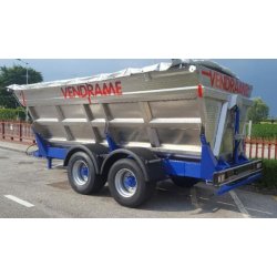 VBCU 140 - Remorque à 2 essieux avec cuve en acier inoxydable - Vendrame - Capacité 14 m³ - Charge 1400 kg