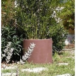 Jardinière de ville pot rondo - Polyéthylène rotomoulé haute densité - 3 tailles disponibles avec option support acier