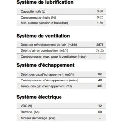 Groupe électrogène industriel 15kVA PRP / 17kVA LTP IK-017 - Inmesol - Diesel Kohler KDW1603, triphasé 400/230V