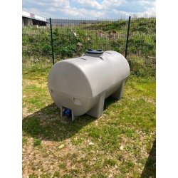 Polycuve pe 1000l grise - diam : 0m92 - lg : 1m73 - hauteur : 0m96 - ref : w00102304004p - dabert-citernes