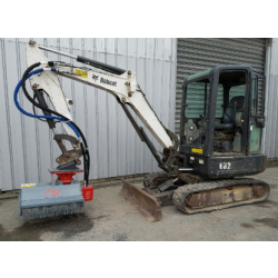 Débroussailleuse à fléaux Attec - adaptable sur mini pelles de 2,5T à 3,5T - 192 kg - largeur de coupe 800 mm