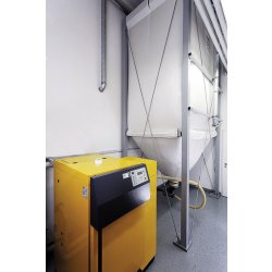 Silo polyvlent classique  avec sortie en tissu conique pour granulés de bois modèles flexibles - Flexilo standard - ABS