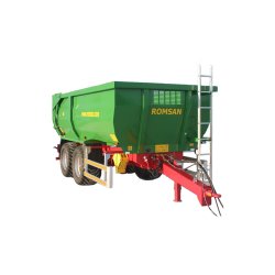 R 140 TAHK benne agricole à tandem monocoque - Romsan - capacité 14000 kg