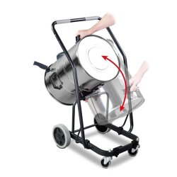 Aspirateur industriel Cleancraft wetCAT 362 IET - 7001370 - 62L - 3 moteurs - Acier inoxydable