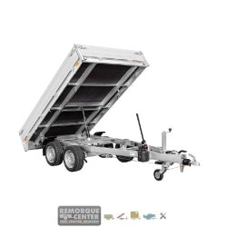 Remorque Benne HYDRAULIQUE SARIS - 306 x 170 cm - PTAC 2000 kg - 2 Essieux - Freinée - K1 306 170 2000 2