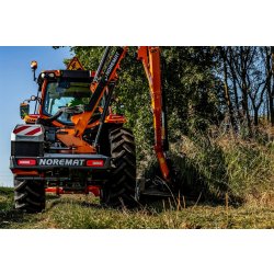 Optima épareuse - Noremat - Visiobra breveté - Hauteur maxi sur haie 5.14 - 6.05 m