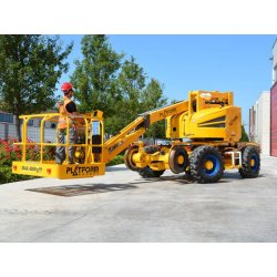 Nacelle articulée puissante et fonctionnelle sur route et voie ferrée - RR 14/400 - Hauteur de travail 14,4 m, capacité 400 kg
