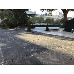 Plaques de roulage plastique  - chemins d'accès, cheminements piétons et plateformes temporaires - disponible en vente et en location - EnvhyroMat