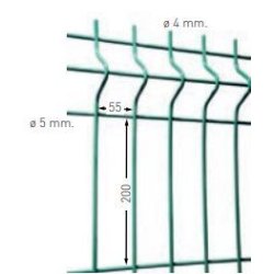 Clôture grillagée Hercules Medium - MRT - plastifiée - hauteur de 1025 à 2025 mm