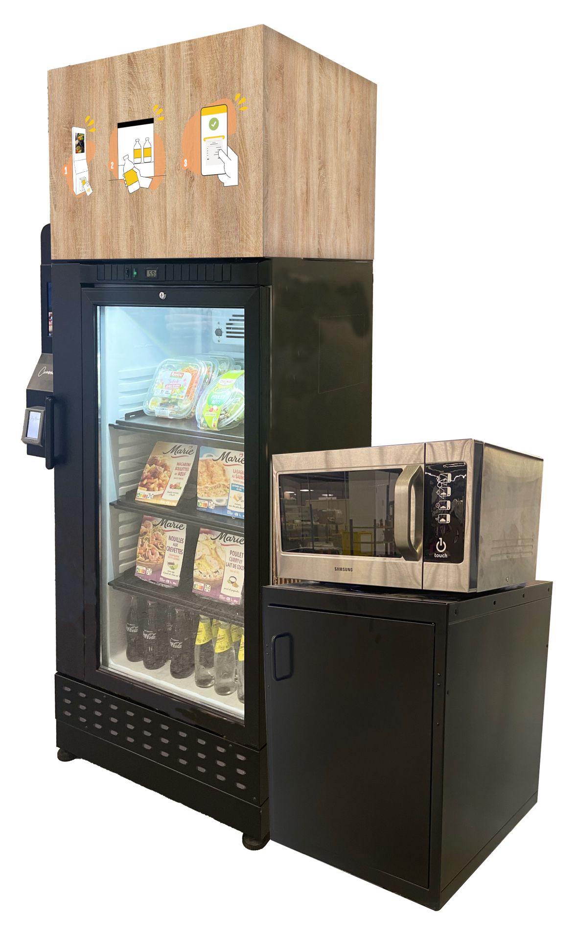 Frigo sécurisé avec détection automatique des produits