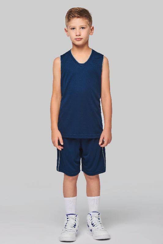 Maillot de basket-ball enfant - PROACT - Réf: PA461 - 100% polyester, ultra résistant, léger et respirant_3
