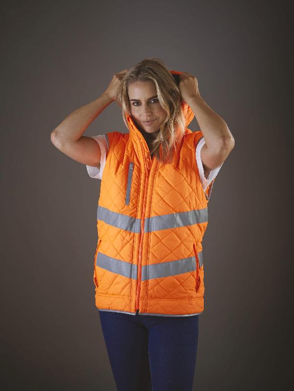 Bodywarmer haute visibilité Kensington - Réf: YHV007 - Norme EN ISO 20471:2013 Classe 2 - Doublure polaire - 340 g/m²_3