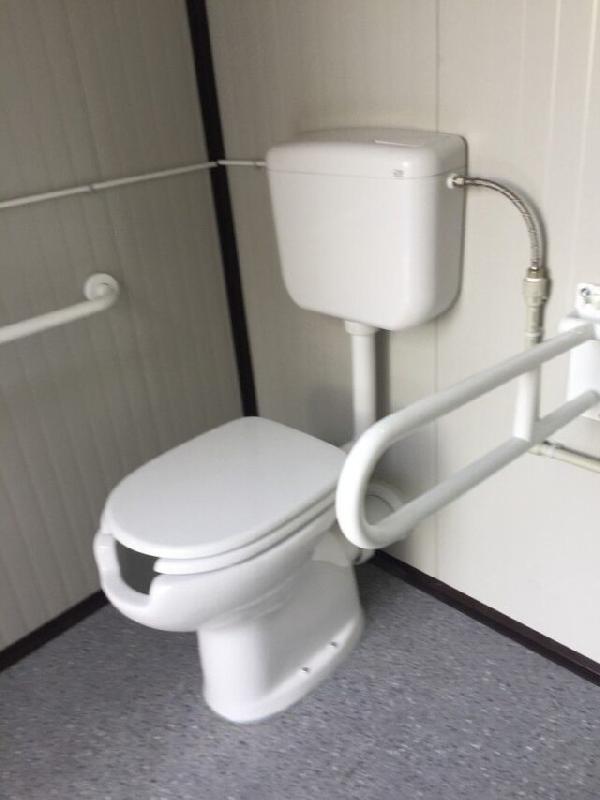 Monobloc sanitaire WC PMR raccordable - Structure acier galvanisé - 205cm x 205cm x 247cm_3