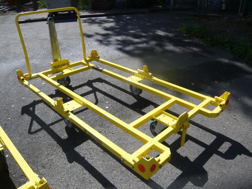 Remorque industrielle avec base roulante - Capacité 1T - MILOCO 3413_3