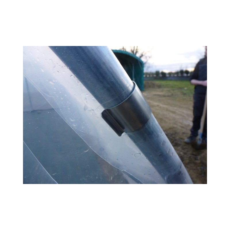 Serre tunnel pour maraîchers 4.50m - Structure en acier galvanisé et bâches thermiques professionnelles_3