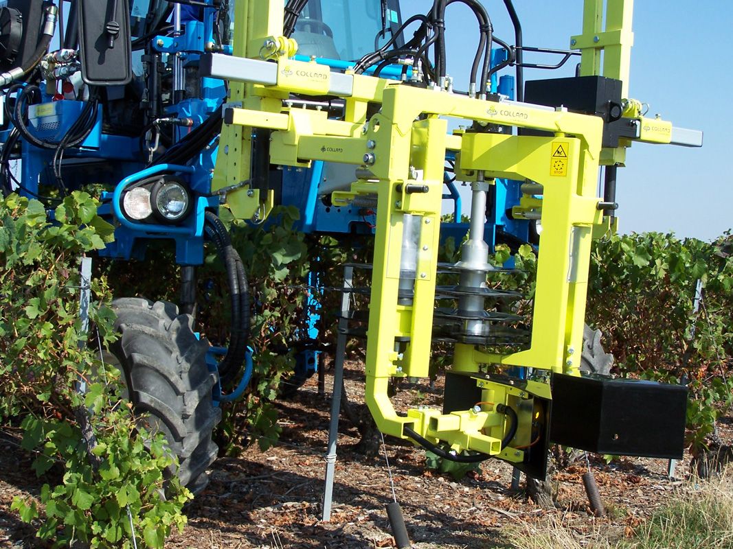 Outil de prétaillage adaptable pour tracteurs et machines à vendanger
