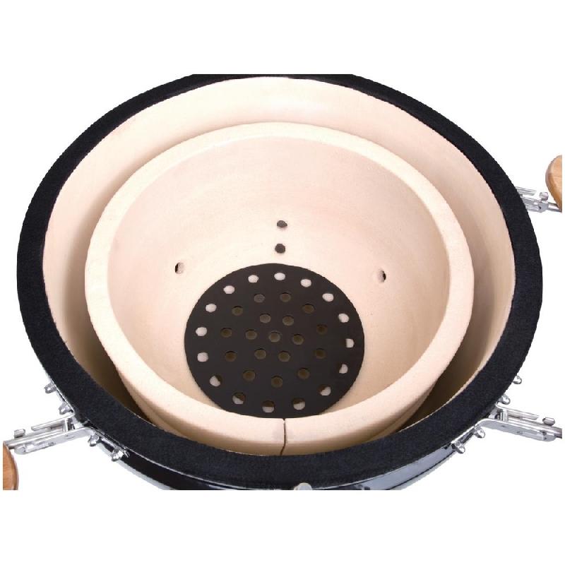 Barbecue kamado sur chariot avec tablettes - Buffalo - DR826_3