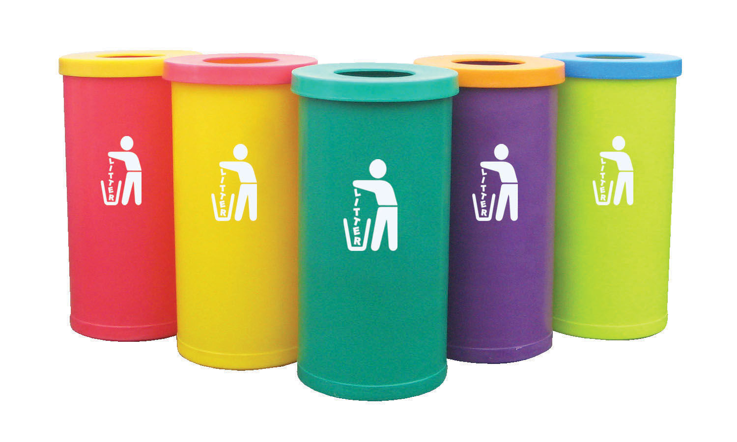 Poubelle personnalisable POP - 70L/bac - plastique recyclable et robuste pour tri sélectif_3