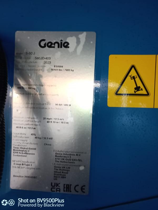 Nacelle telescopique GENIE s60j occasion_3