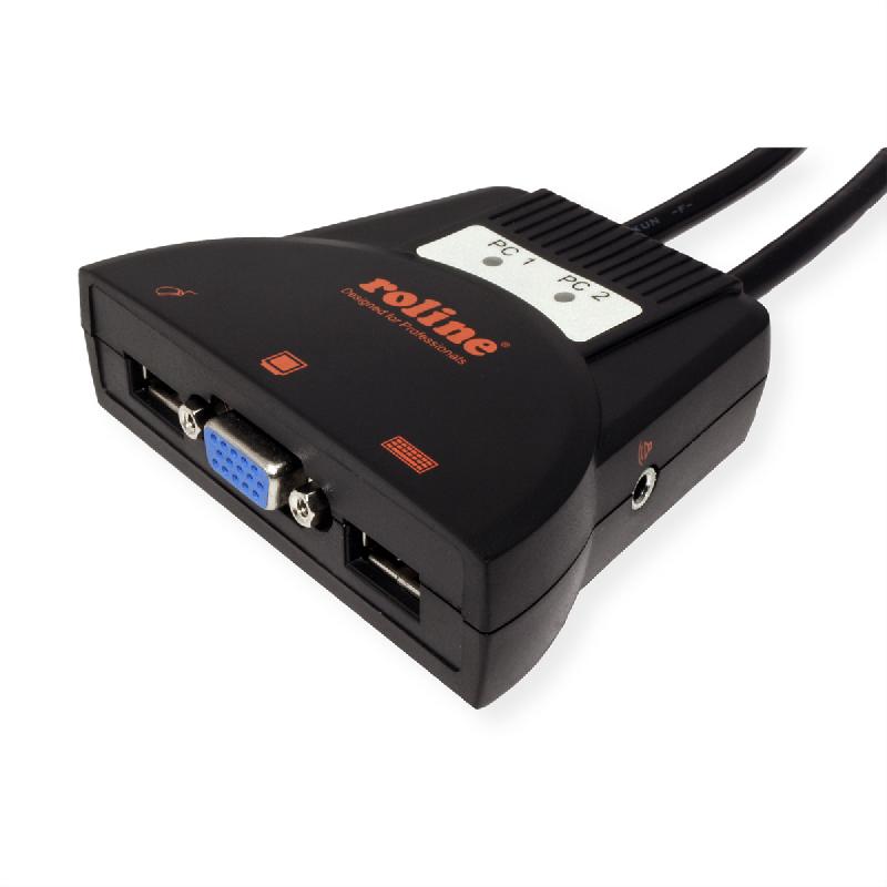 ROLINE Commutateur 'Star', 1 Util. - 2 PCs, USB, audio_3