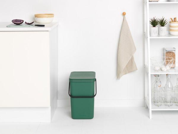 Poubelle Brabantia Sort & Go - 25 litres - Fir Green - Multi-talent - Volume M - Peu encombrante_3