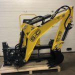 Pelle rétro robuste avec godet 2 positions et dents forgées