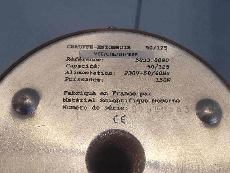 Chauffe-entonnoir 90/125 materiel scientifique moderne_3