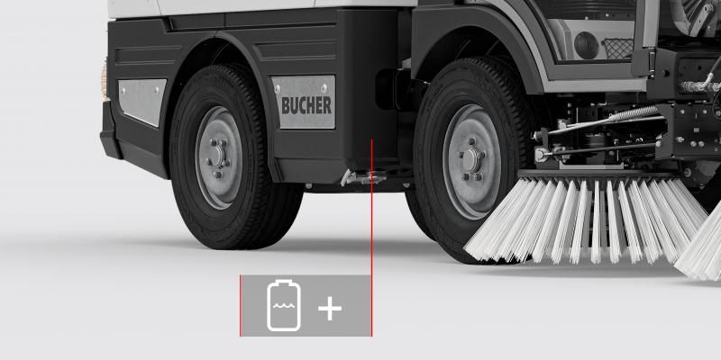 CityCat VS20 - Balayeuse compacte de voirie 3,5 t - Bucher Municipal - Cuve 2 m³ et maniabilité exceptionnelle_3