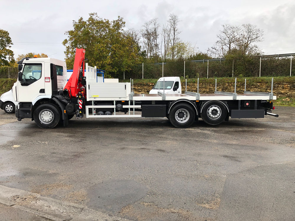 Plateau en aluminium porte-matériaux pour véhicule poids lourds ptac ≤ 32000kg - hpc_0