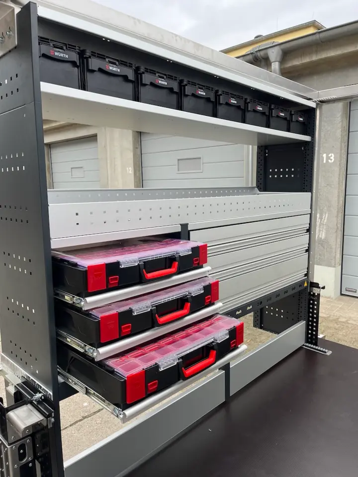 Module Atelier 3,5T PREMIUM - 1 étagère de stockage -  5 tiroirs -  2 rayonnages pour box de stockage_3