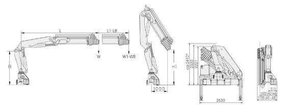 Grue auxiliaire Atlas 210.2 à 210 CS - modèle performant et polyvalent_3