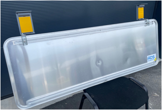 Panneau en tôle d'aluminium avec 2 Flash 11 leds super bright - K8 BI FLASH_3