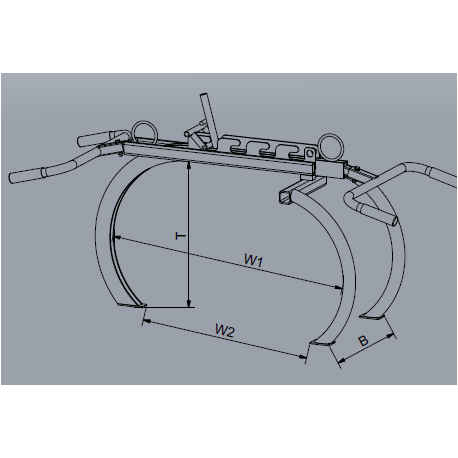 Pince pour blocs erratiques ou irréguliers cmu 200kg  référence 1535.1_3