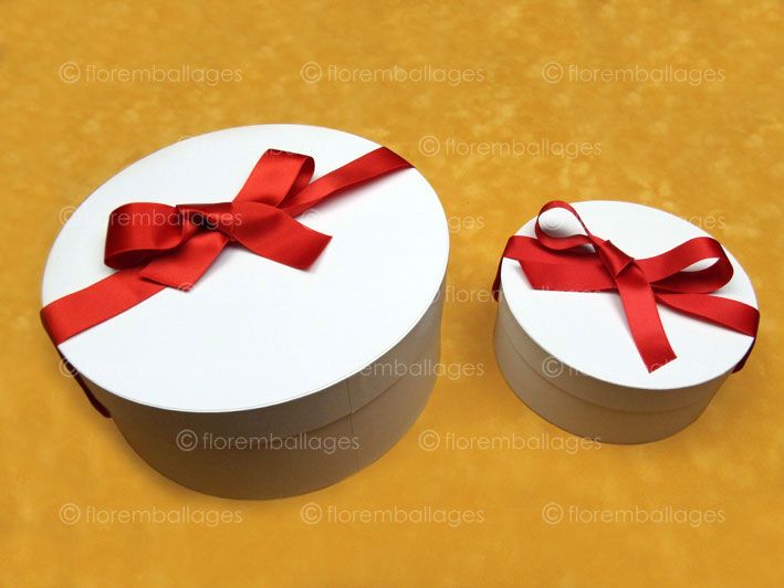 Boîte à chapeau ronde en carton sur-mesure pour emballages élégants