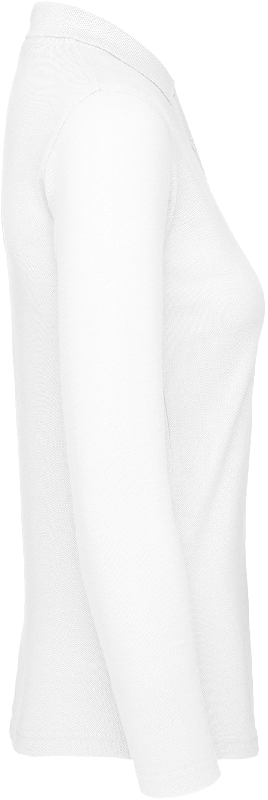 Polo femme ID.001 manches longues - 100% coton pré-rétréci - Réf: CGPWI13_3