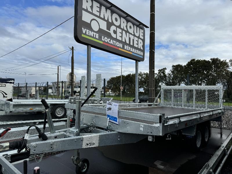 Remorque plateau roues dessous LIDER 3.5m - PTAC : 2000 Kg - 2 essieux freinés - 355 x 180 cm - Reference -T-UT20294_3