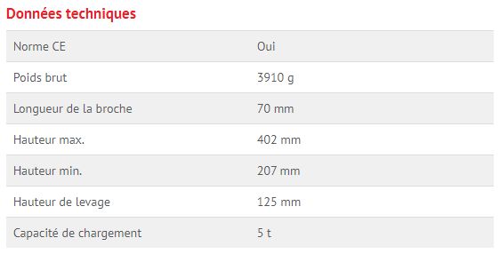 9883 - Cric à vérin hydraulique BGS Technic - capacité de chargement 5 tonnes - avec soupape de sécurité et tige de piston télescopique_3