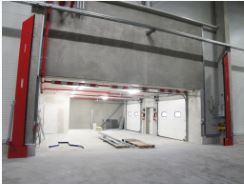 Barrière verticale automatique avec retour pneumatique