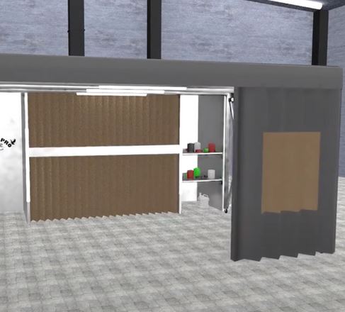 Cabine de peinture rétractable RETRA-FLEX 1 - Dimensions 6000x4100x2200 mm - Sellerpro_3