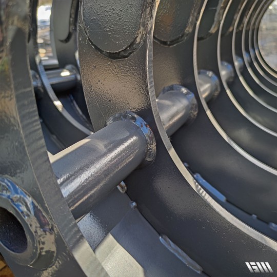 Godet fléco GMTP - 28 modèles de 750 mm à 2500 mm pour pelles de 2.5 à 25T - Série HDVX en Hardox 450 ou S355_3