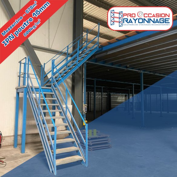 Mezzanine - 878m² - Poutre en IPN 16mm d'épaisseur - 800kg/m²_3
